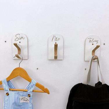 Imagem de 9 Ganchos infantil Provador de loja roupas boho capela arco