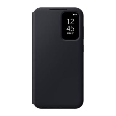 Imagem de SAMSUNG Capa para celular Galaxy S23FE S-View, capa protetora com compartimento para cartão, janela de exibição de toque de dedo - (preto)