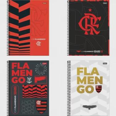 Imagem de Caderno Universitário Flamengo Capa Dura 160 Folhas 10 Matérias Sortido - Foroni