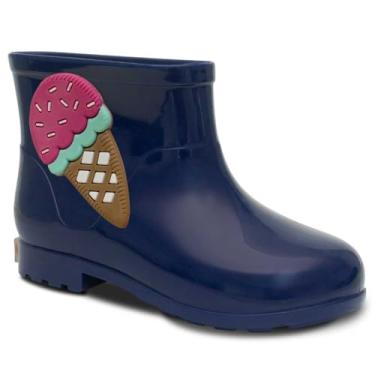 Imagem de Bota Galocha Moda Infantil Nº 21 ao 26 Botinha Feminina Menina Sorvete 09.39 (Marinho, BR, Criança de 1 a 3 anos, Numérico, 24)