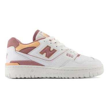 Imagem de Tênis New Balance Feminino 550 Branco/rosa Bbw550ea 34