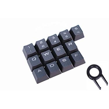 Imagem de 13 teclas antiderrapantes retroiluminadas desempenho jogos FPS MOBA teclas perfil OEM para Corsair K70 K100 RGB K95 K65 K68 K63 teclados mecânicos para jogos DIY substituição (cinza)