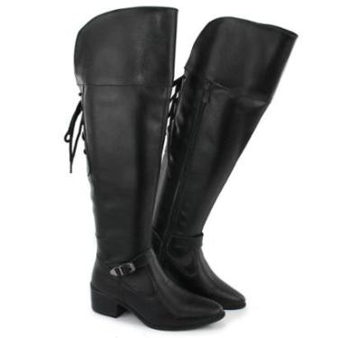 Imagem de BOTA FEMININA OVER THE KNEE CANO LONGO ESTILO MONTARIA-Feminino