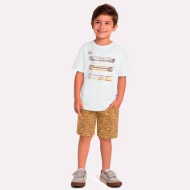 Imagem de Conjunto Infantil Masculino Camiseta + Bermuda Milon 14196.0001.6 Milon-Masculino