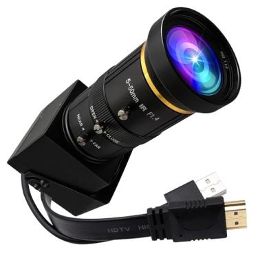 Imagem de IEights Câmera HDMI USB 4K 30fps Webcam para Transmissão ao Vivo e Monitoramento com Zoom Manual e Saída Simultânea HDMI e USB, Compatível com PC, Laptop, Android e Raspberry Pi