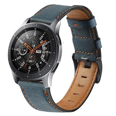 Imagem de Pulseira de aço inoxidável SPINYE compatível com relógio Galaxy de 46 mm, pulseira de reposição de malha de metal de aço inoxidável de 22 mm para Samsung Gear S3 Frontier/Classic/Moto 360 2ª geração 46 mm para homens, se aplicável., 22mm, Blue'