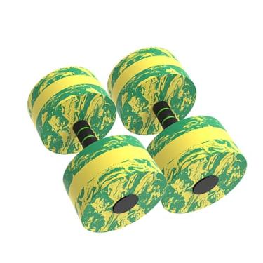 Imagem de kowaku 2 halteres de água aquáticos, auxílio para treinamento de natação, fitness, piscina, halteres flutuantes de espuma de eva para aeróbica aquática, Redondo 27x15x15cm