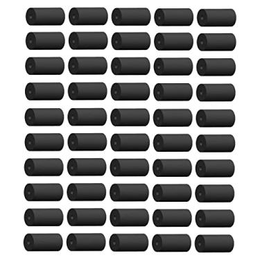 Imagem de Tachiuwa 10 ou 50 peças de silicone para de silicone envoltório da armação do cabo de freio anéis O-rings kits de, Preto 50 peças RC126