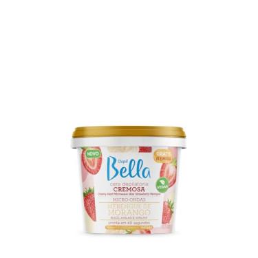 Imagem de Cera Depilatória Cremosa para Micro-ondas Merengue de Morango Depil Bella 100g