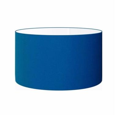 Imagem de Cúpula Abajur Cilíndrica Cp-7027 Ø55x30cm Azul Marinho