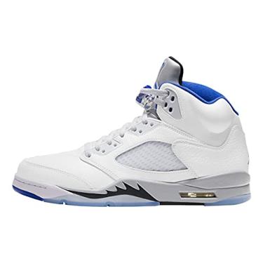 Imagem de Tênis masculino Jordan 5 Retro Raging Bull 2013 cm vermelho universitário/preto-branco (DD0587 600) -, Branco, 8.5