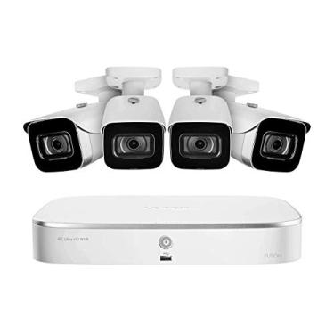 Imagem de Sistema de Vigilância Lorex N4K2-84WB 8 Canal 4K com N842A82 2TB 4K Fusão NVR e 4 E841CA-E 8MP Branco Bala Câmeras