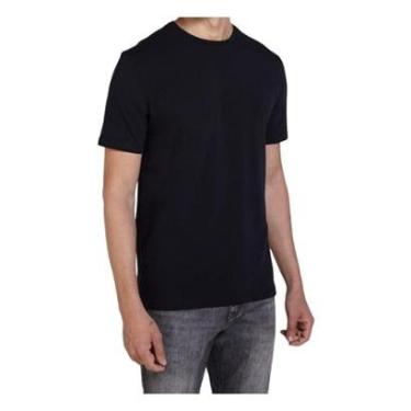 Imagem de Camiseta Masculina Dudalina MC Cotton Preta - 08771892-Masculino