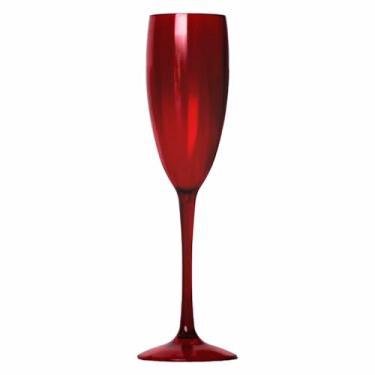 Imagem de Kit 24 Taças Espumante 190mL Acrilico - Aloha (Rubi)