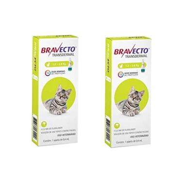 Imagem de Combo 2 Antipulgas Bravecto 1,2 a 2,8kg Transdermal Gatos