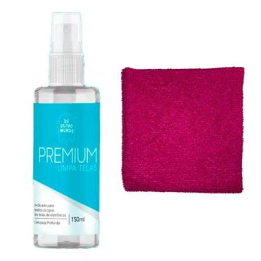 Imagem de Kit Limpa Telas de Outro Mundo 150ml com Pano Rosa Choque 