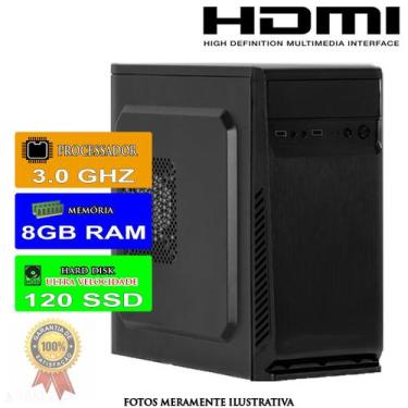 Imagem de Computador Pc Cpu 3.0GHz Com Hdmi 8GB SSD 120GB Desktop - marketpc