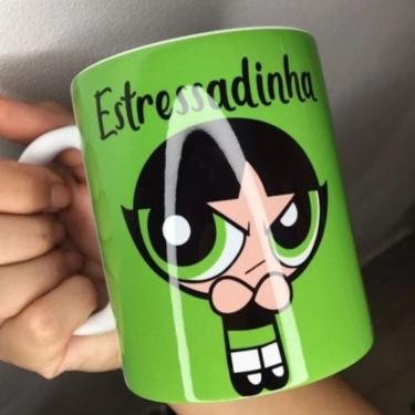 Imagem de CANECA PERSONALIZADA DOCINHO MENINAS SUPER PODEROSAS XICARA CERAMICA PORCELANA Personag...