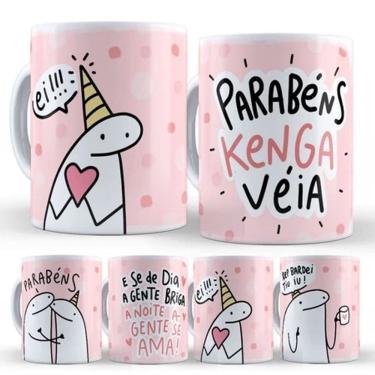 Imagem de Caneca Amiga Personalizada Amigas Engraçada Para Sempre Aniversário Flork Doida Vaca Irmã Amizade Porcelana 325ml