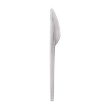 Imagem de Faca Refeição Reforçada Cristal 1000 Unidades - STRAWPLAST