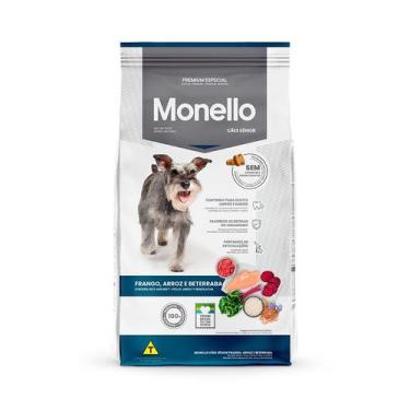 Imagem de Ração Monello para Cães Senior Sabor Frango, Arroz e Beterraba - 1kg
