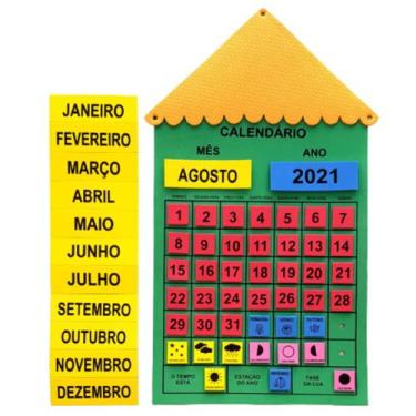 Imagem de Kit painel sala de aula com chamada, calendário, aniversariante, ajuda