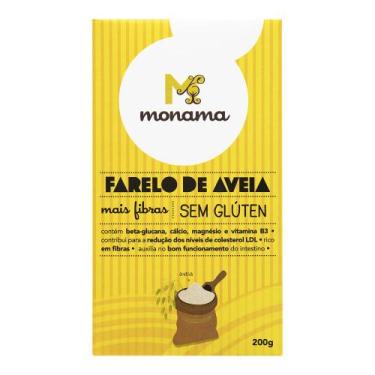 Imagem de Farelo de Aveia Monama Sem Glúten Saudável 200g