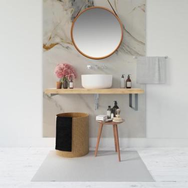 Imagem de Papel de Parede Painel 3D Mármore Calacata Bege 1,5M Revestimento Auto