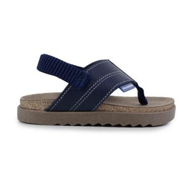 Imagem de Sandália Infantil Masculina Molekinho Marinho - 2636, 23, Azul