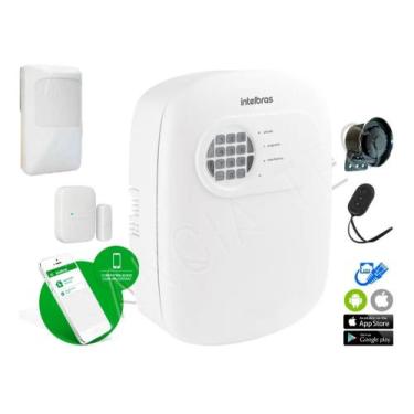 Imagem de Kit Alarme Liga Pelo Celular + 1 Infra + 1 Mag Sirene Manual - intelbr