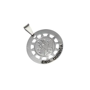 Imagem de Pingente Minha Profissão Engenharia Química Níquel - Milena Folheados