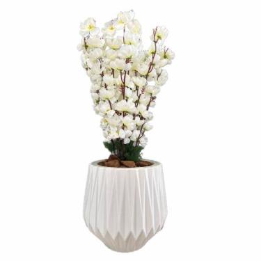 Imagem de Flor Cerejeira Pessegueiro Artificial com Vaso Polietileno  - Flor Imp
