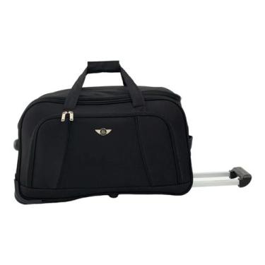 Imagem de Mala Viagem Sacola Santino Sardenha NDS501 Rodinhas Grande, Preto