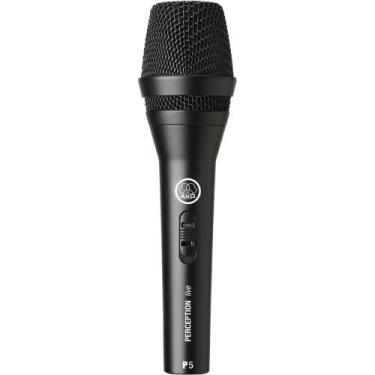 Imagem de Microfone AKG P5 S Dinâmico de alto desempenho com botão liga/desliga