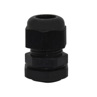 Imagem de Prensa Cabo Preta PG11 Metaltex, Preto