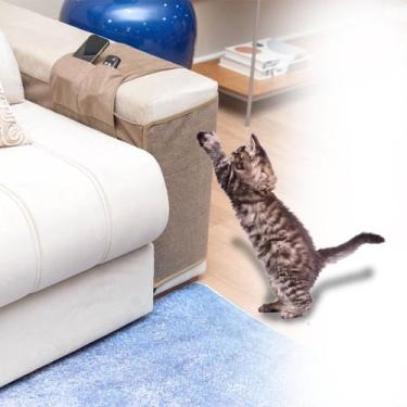 Imagem de Protetor De Sofá E Arranhador Para Gatos Com Suporte - (par), Arranhad