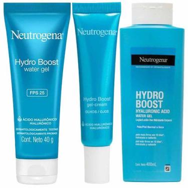 Imagem de Neutrogena Hydro Boost Kit  Gel Creme para Olhos + Gel Hidratante Faci