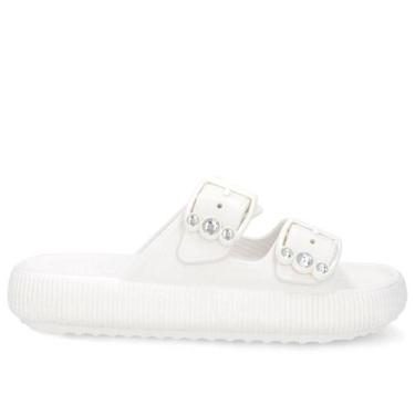 Imagem de Chinelo usaflex plataforma poof eva fivela ref al4401, 38, Branco