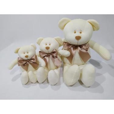 Imagem de Trio De Ursos New Soft Para Nichos -14 cm-17 Cm- 24 Cm Nichos Bebês De