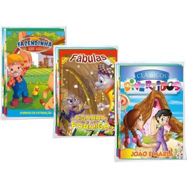 Imagem de Coleções Clássicos Divertidos Fábulas Fazendinha 24 Livros - Editora B