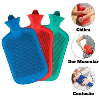 Imagem de Bolsa de Agua Quente Para Cólicas Compressa Térmica Cólica Alívio Dor 