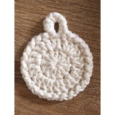 Imagem de Ecopad Disco de Crochê 8cm - 100% Algodão - 10un - Wôl em Casa