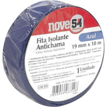 Imagem de Fita Isolante Antichama 19mm X 10m Azul Nove54