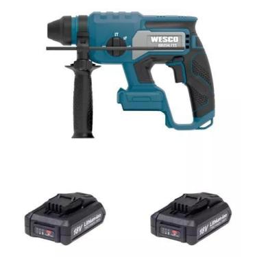 Imagem de Furadeira Martelete Wesco Ws2806 + 2 Bateria 2ah 18v Sem Carregador