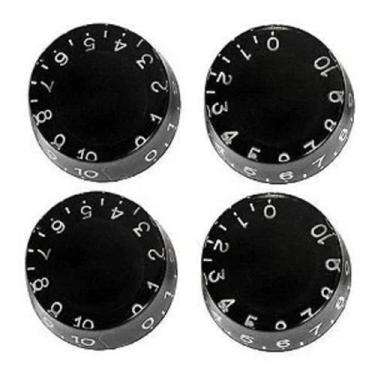 Imagem de Knob preto les paul - 4 unidades - Jaguar