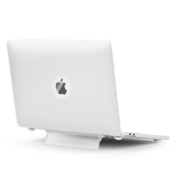 Imagem de Omnifense Capa compatível com MacBook Pro de 16 polegadas com suporte para M1 M2 M3 M4 Pro Max A3403 A3186 A2991 A2780 A2485 (versão 2024-2021), com suporte dobrável, transparente fosco para MAC Pro