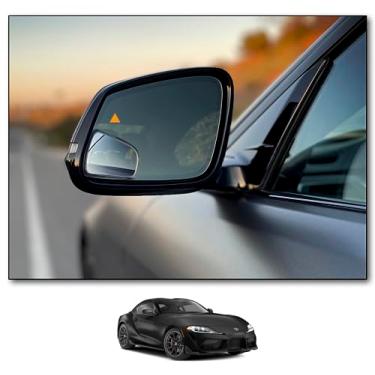 Imagem de Espelhos de ponto cego personalizados - compatíveis com Toyota Supra 2020 - presente | espelhos de ponto cego compatíveis com MKV Supra com monitoramento de ponto cego | Espelhos de ponto cego de visão estendida NXTGEN