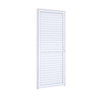 Imagem de Porta de Giro de Alumínio Laminada 215 x 65 x 6,5 cm Direita Riobras