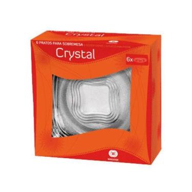 Imagem de Conjunto com 6 Pratos de Sobremesa 17cm Crystal - Wheaton