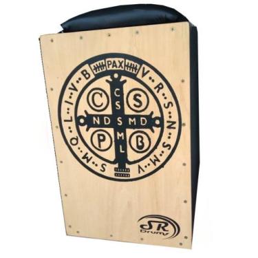 Imagem de Cajon Profissional Inclinado Acústico SR Drums, MENOS STRESS